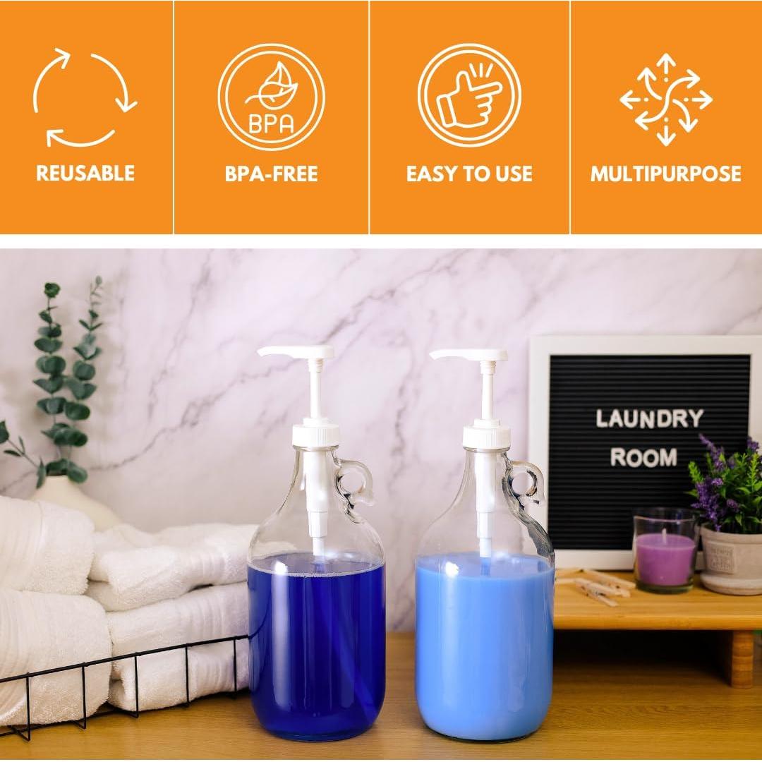 Dispensador de detergente de vidrio FastRack 1.89L con bomba