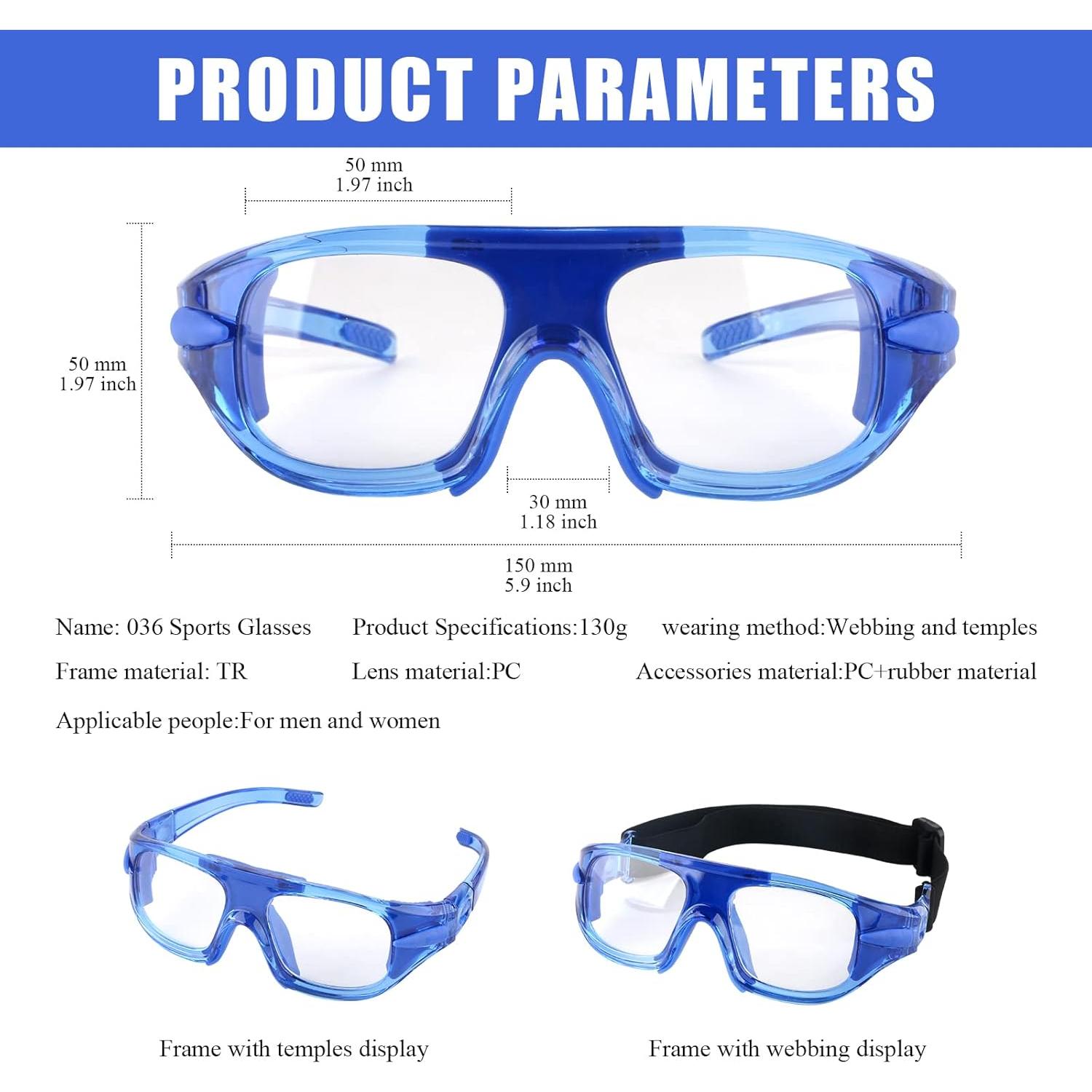 Gafas de Deporte para Niños Tongshop Azul con Correa Ajustable