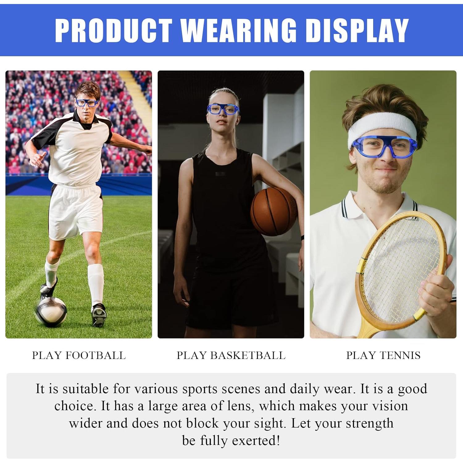 Gafas de Deporte para Niños Tongshop Azul con Correa Ajustable