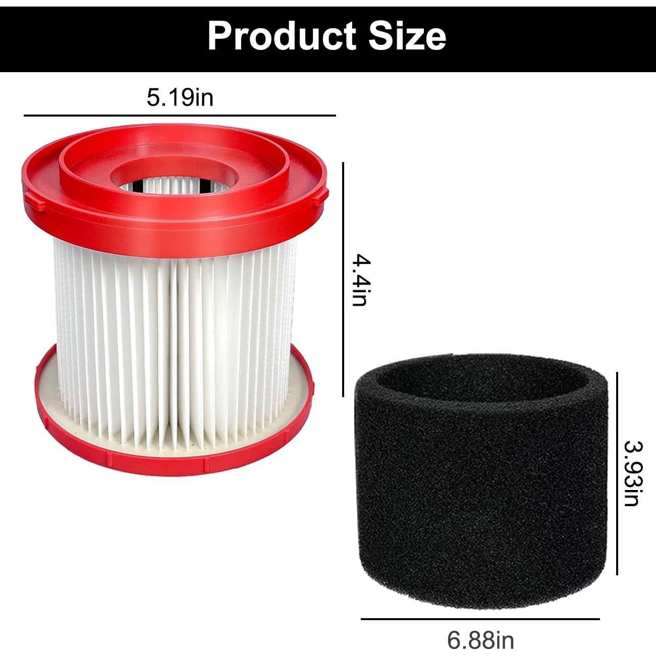 Filtros de Aspiradora ANBOO Paquete de 2 y 4 Esponjas