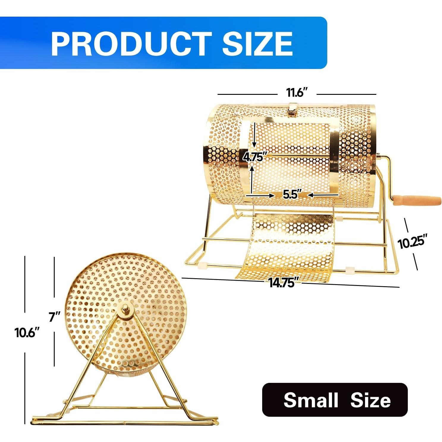 Tambor de Rifa GSE de Latón - Capacidad 2000 Boletos