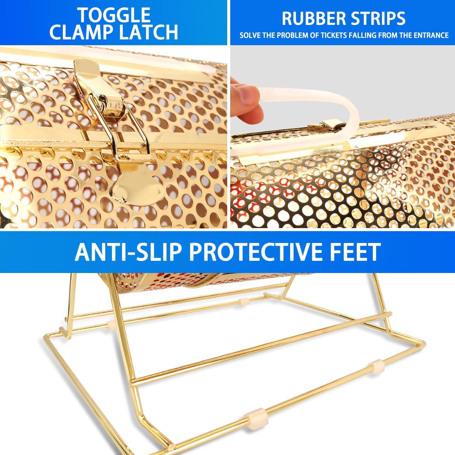 Tambor de Rifa GSE de Latón - Capacidad 2000 Boletos