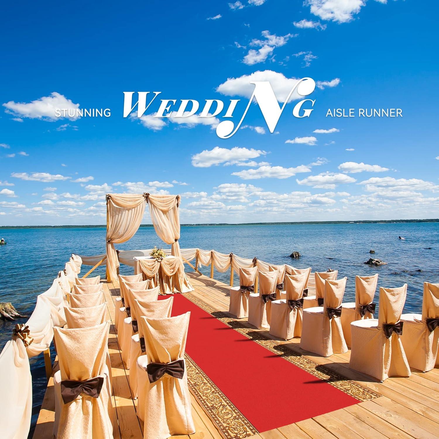 Corredor de Alfombra Roja EZLucky 0.79x4.57m 130GSM para Eventos