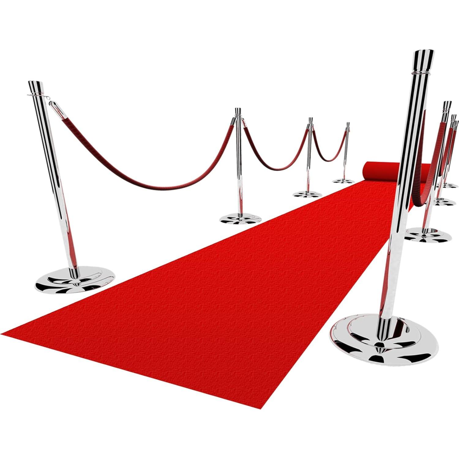 Corredor de Alfombra Roja EZLucky 0.79x4.57m 130GSM para Eventos