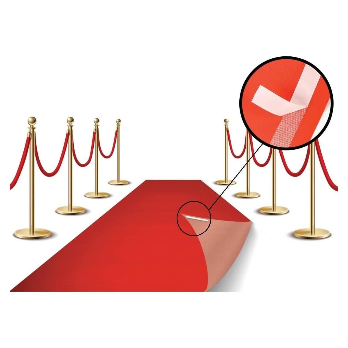 Caminos de Alfombra Roja LEMONSODA 0.61x4.57m Antideslizante