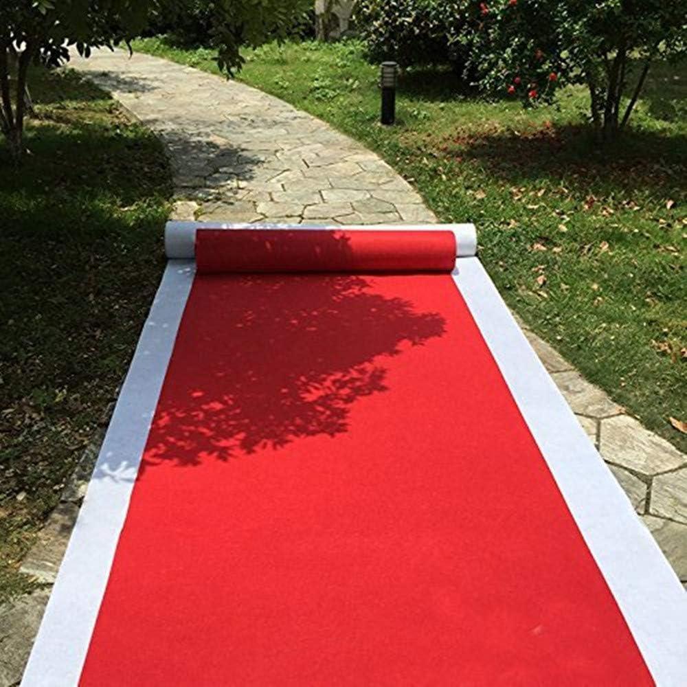 Alfombra Pasillo HUAHOO Roja 61 cm x 4.57 m para Bodas
