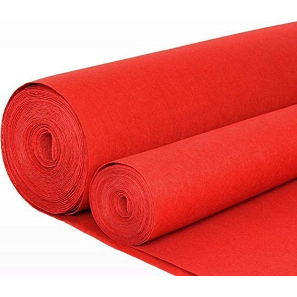 Alfombra Pasillo HUAHOO Roja 61 cm x 4.57 m para Bodas