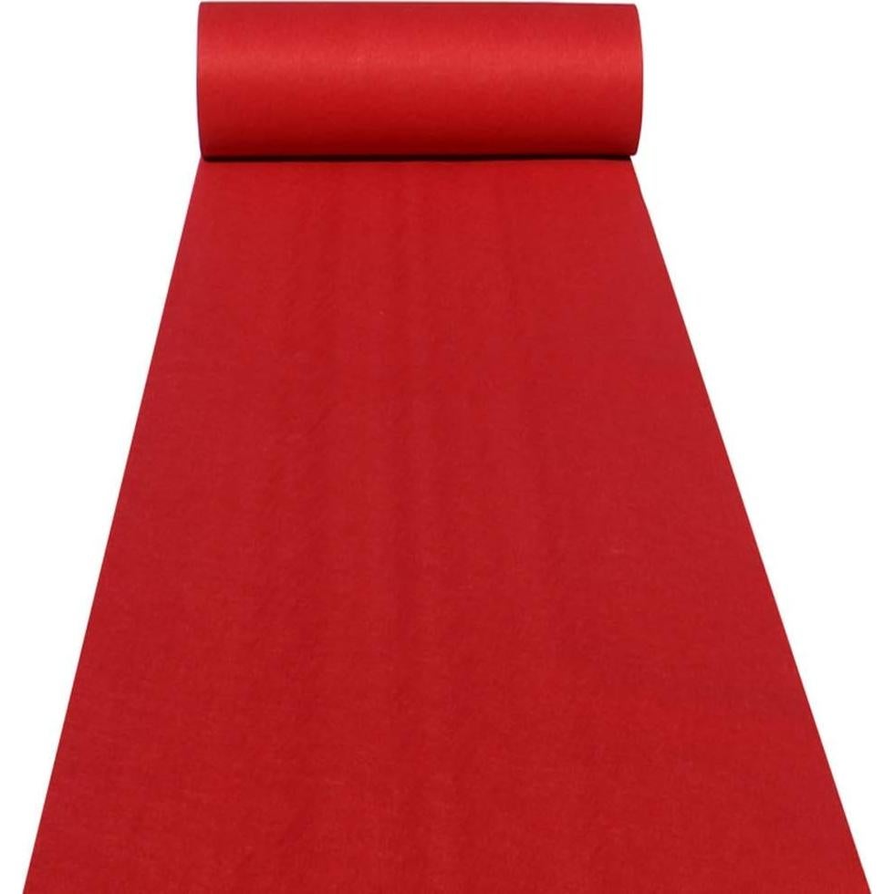 Alfombra Pasillo HUAHOO Roja 61 cm x 4.57 m para Bodas