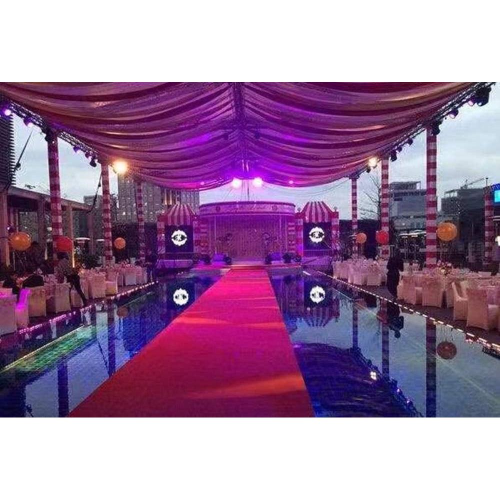 Alfombra Pasillo HUAHOO Roja 61 cm x 4.57 m para Bodas