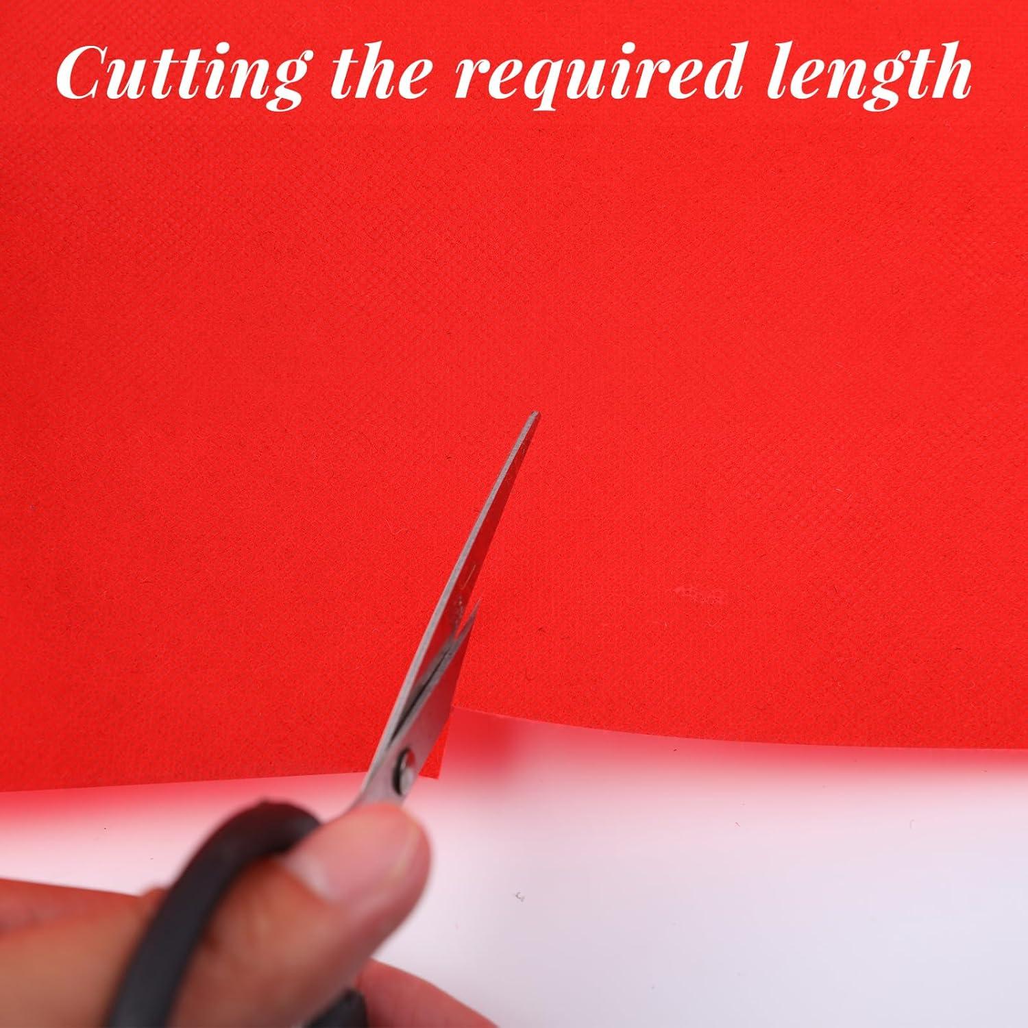 Alfombra Roja de Pasillo Roadtofree 0.41x4.57m 150gsm con Cinta