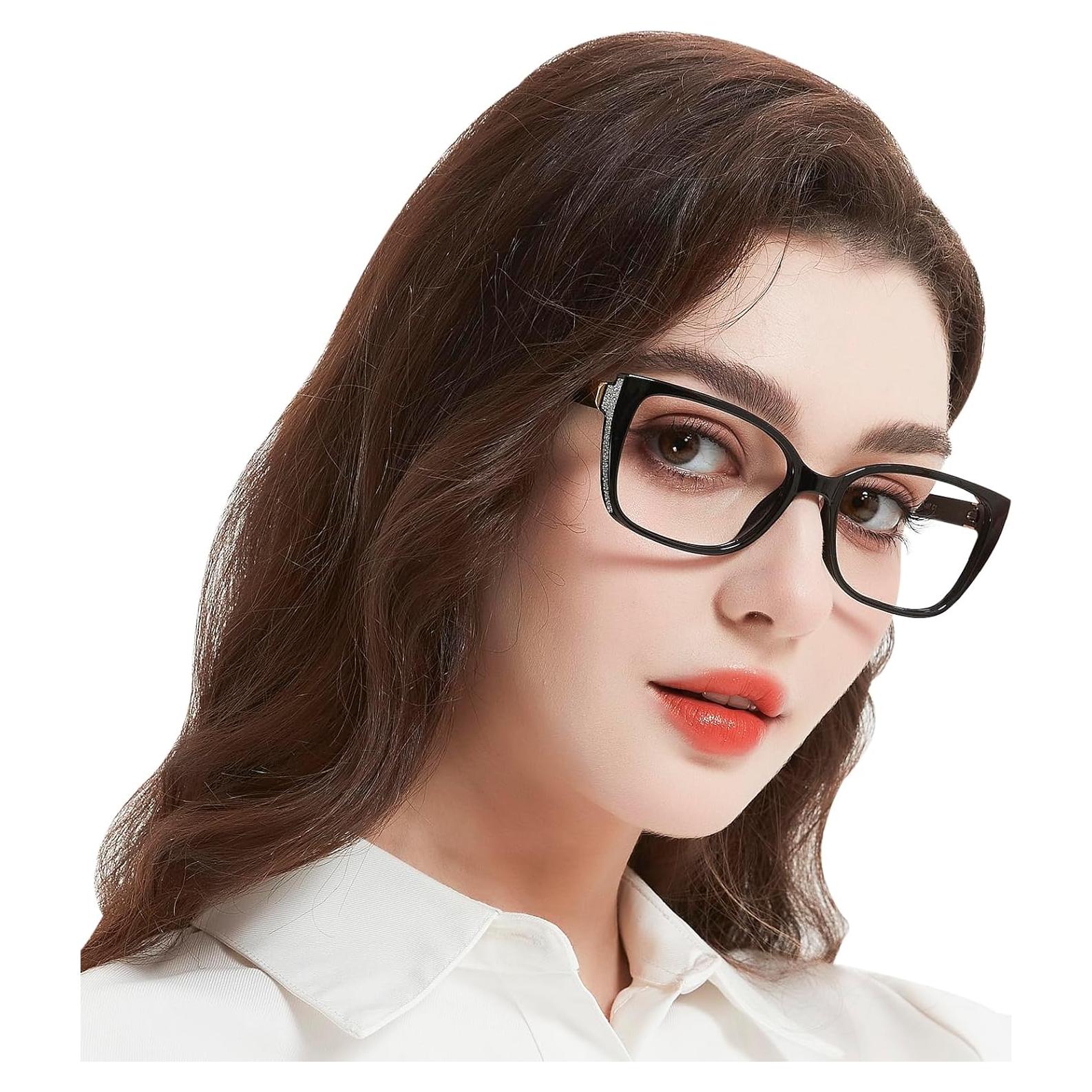 Gafas de lectura grandes WEMOOTANTS estilo gato 1.0x a 6.0x