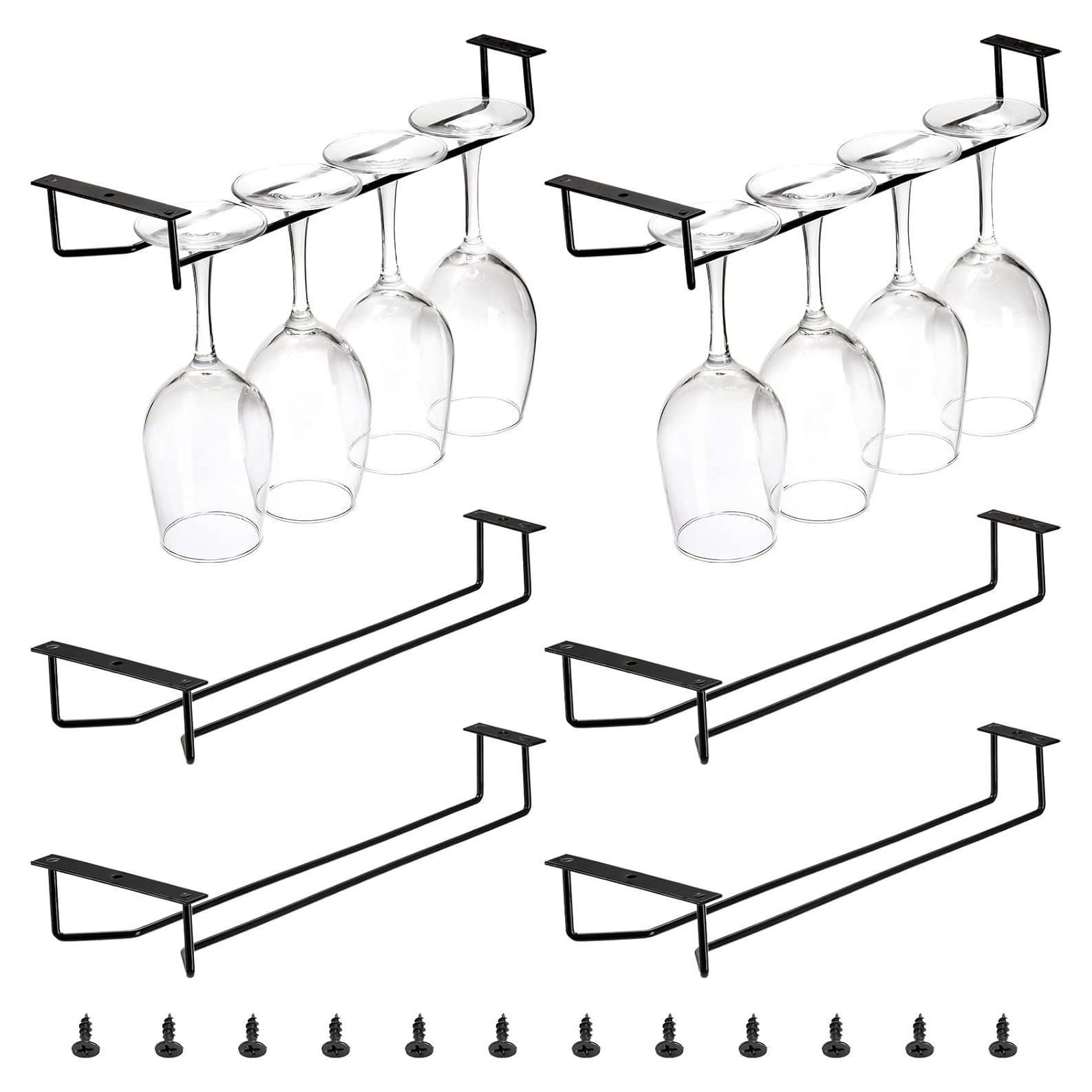 Soporte para Copas de Vino Dicunoy 6 Piezas 35.1 cm Negro