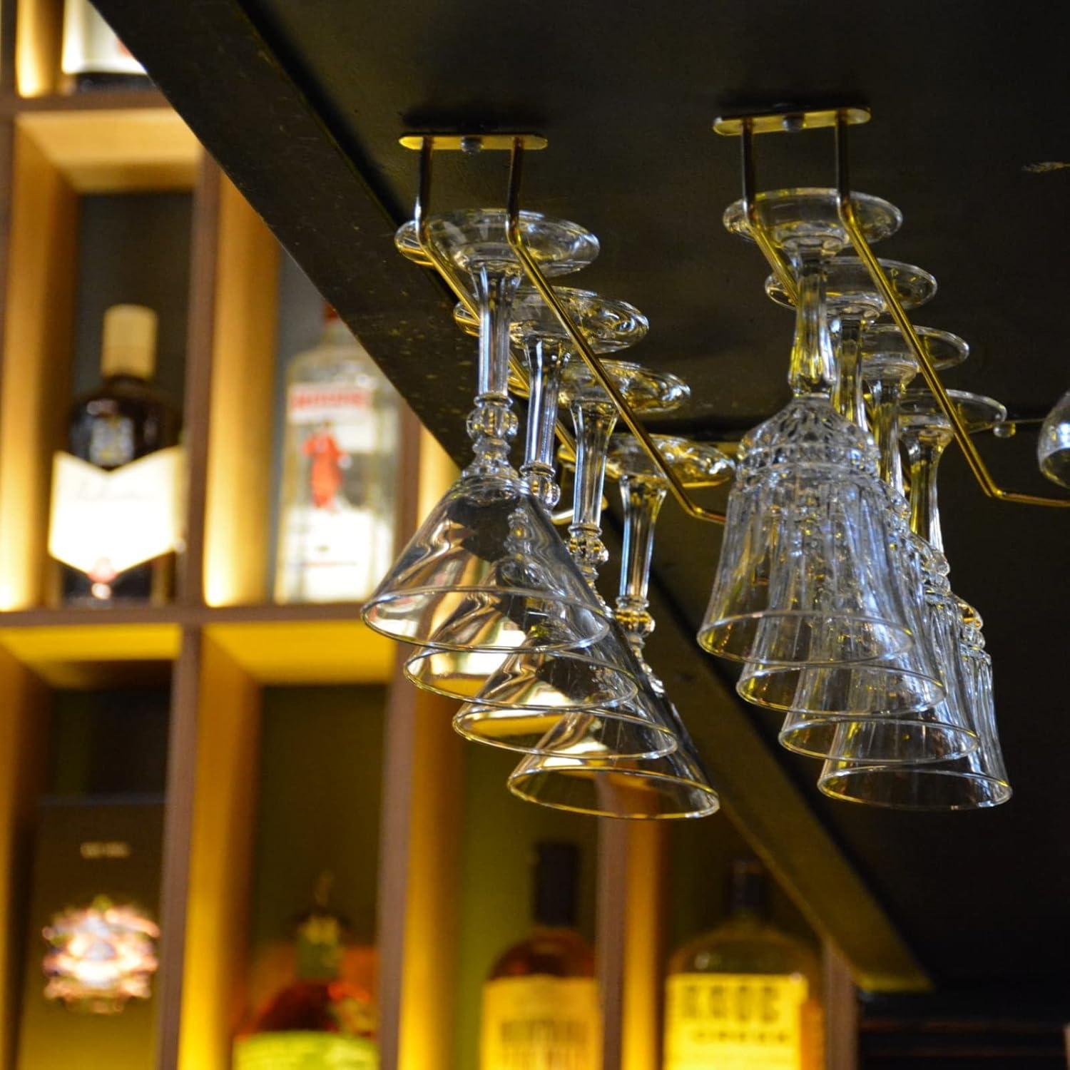 Soporte para Copas de Vino Dicunoy 6 Piezas 35.1 cm Negro