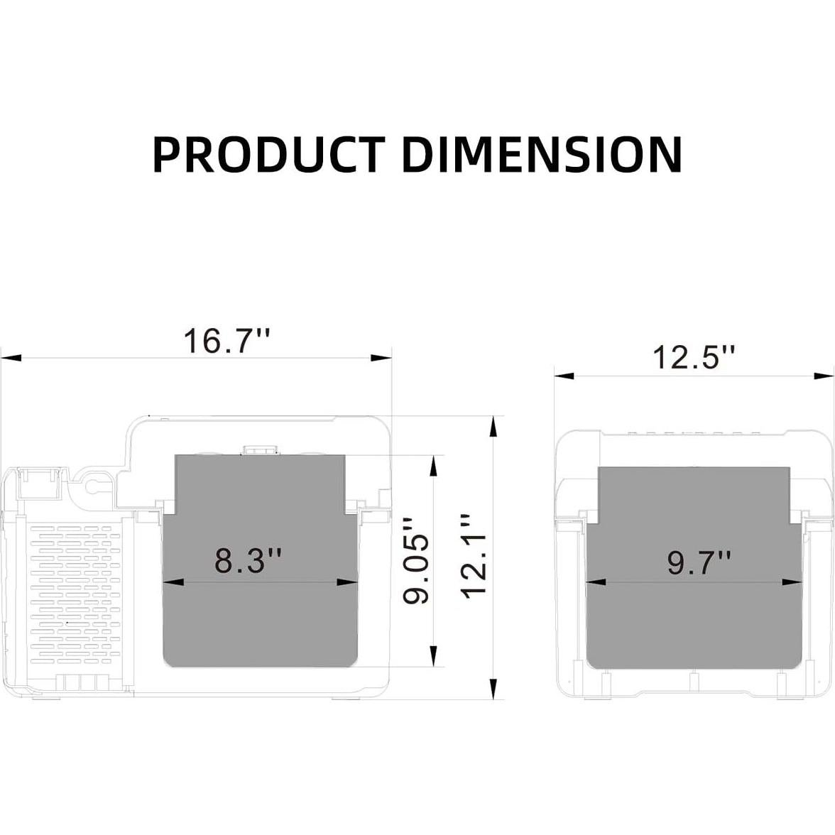 Congelador Portátil Alpicool C12 12L 12V para Coche y Camping