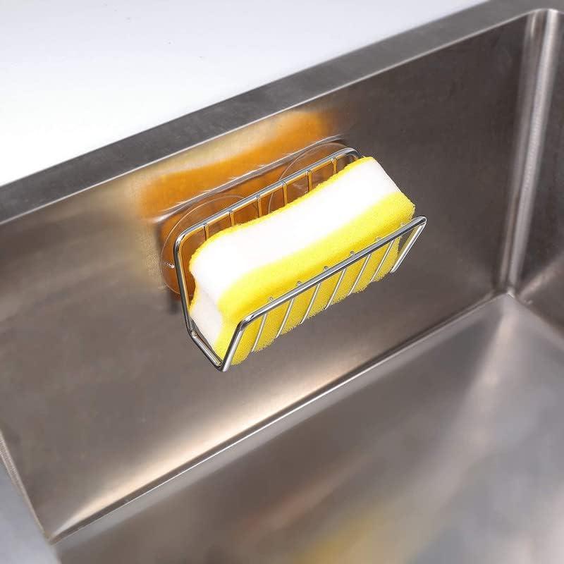 Soporte de Esponja Toplife con Ventosa Acero Inoxidable - 2 Piezas