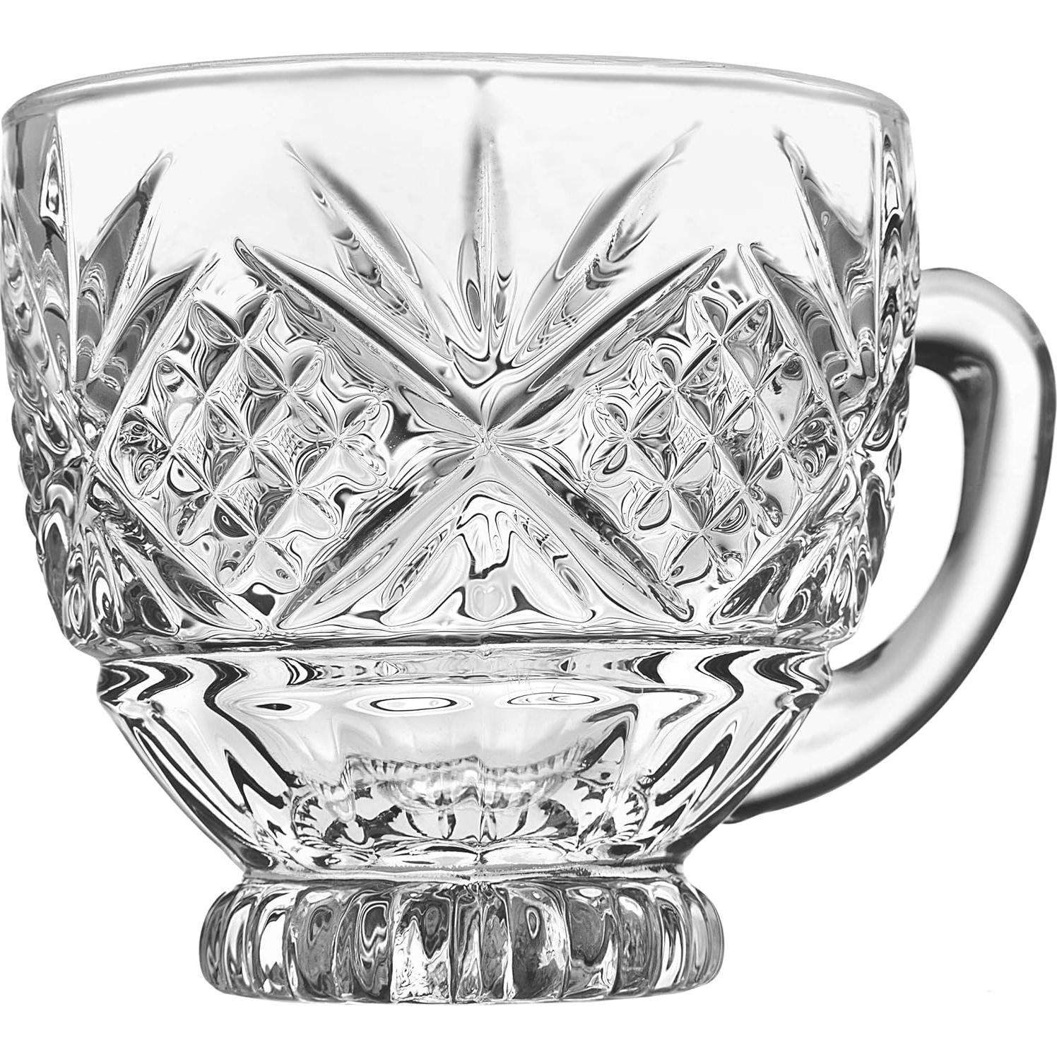 Juego de Tazón de Ponche Godinger Dublin 10 Piezas Cristal