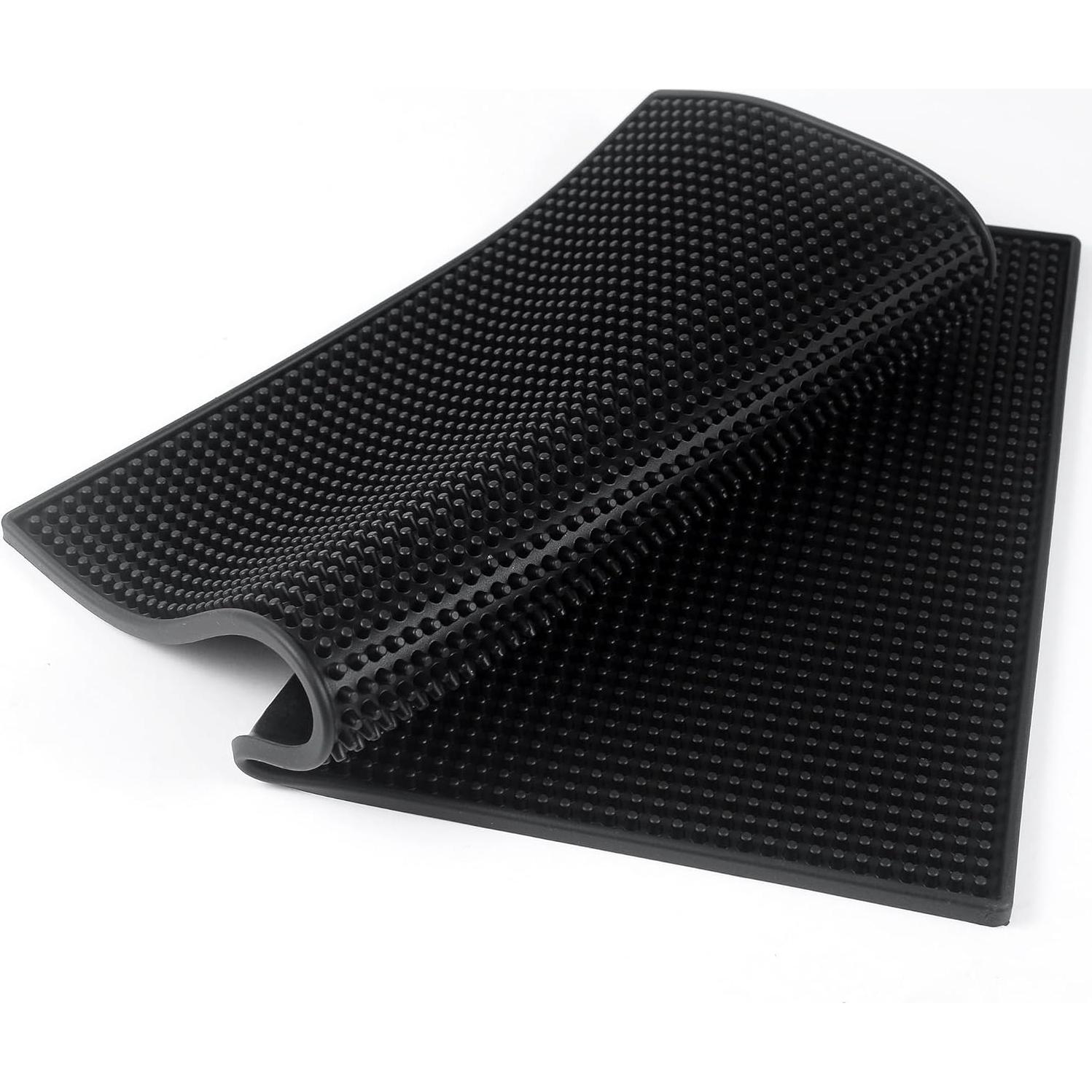 Alfombrilla de Bar de Goma Garandad 2 Pcs 45.7x30.5cm Negra