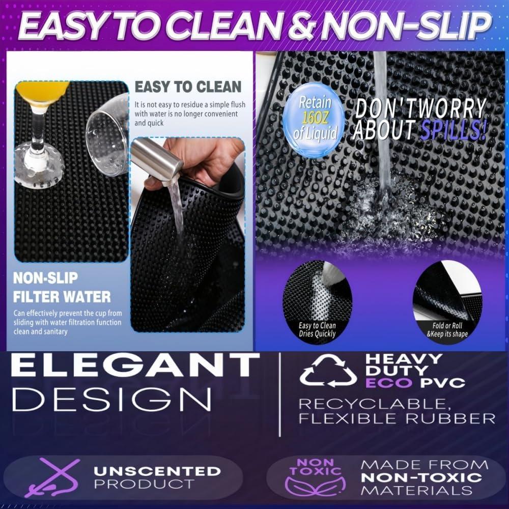 Conjunto de Tapetes de Bar WANGCHAO Antideslizantes 3 Piezas