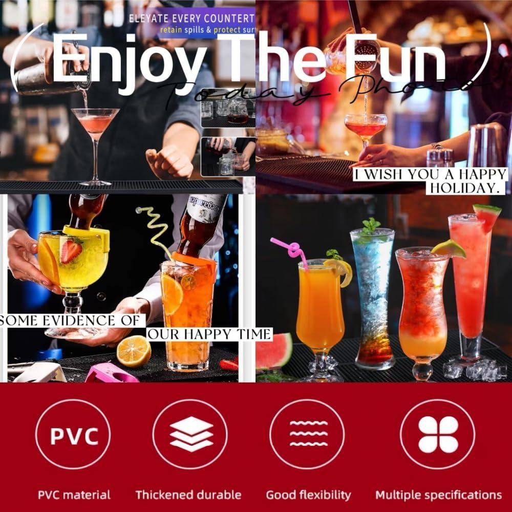 Conjunto de Tapetes de Bar WANGCHAO Antideslizantes 3 Piezas