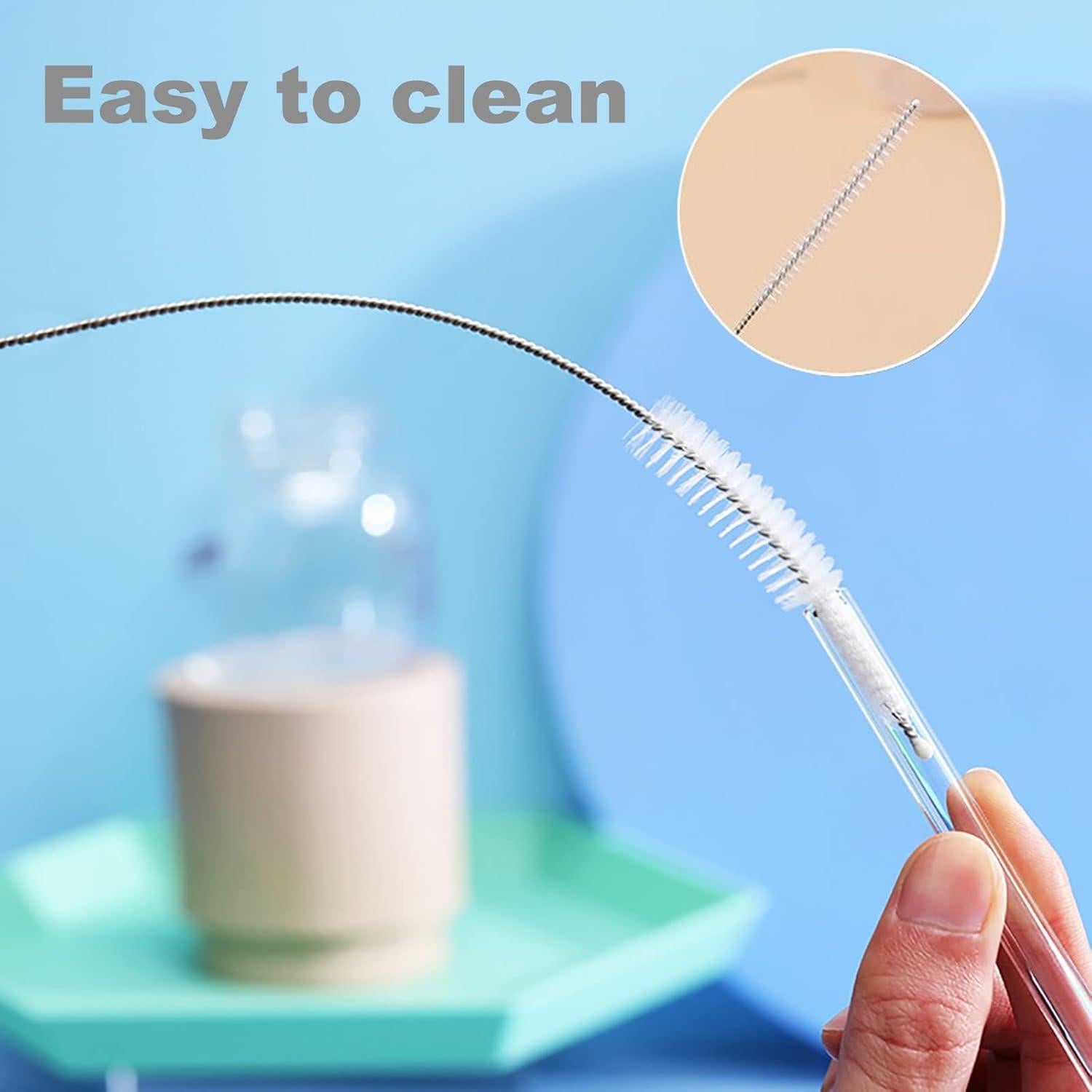 Pajitas Reutilizables Ajedrmy para Taza Stanley 40 oz - 6 Pzas