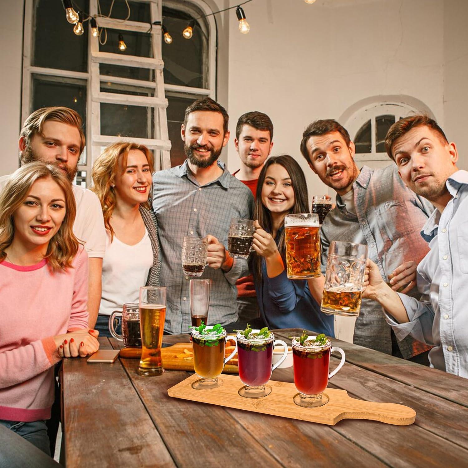 Tabla de Vuelo de Vino Marsrut 6PCS de Bambú 5.5cm