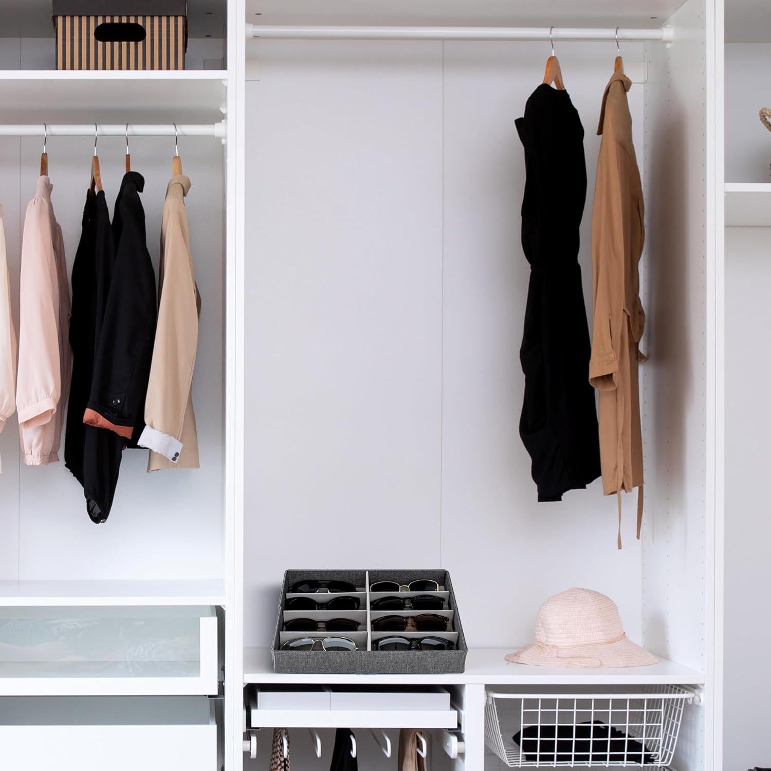 Organizador de Gafas de Sol ZICOTO para 8 Pares - Gris