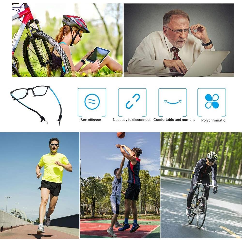 Gafas Antideslizantes KECHIO 12 Piezas Soporte Silicona