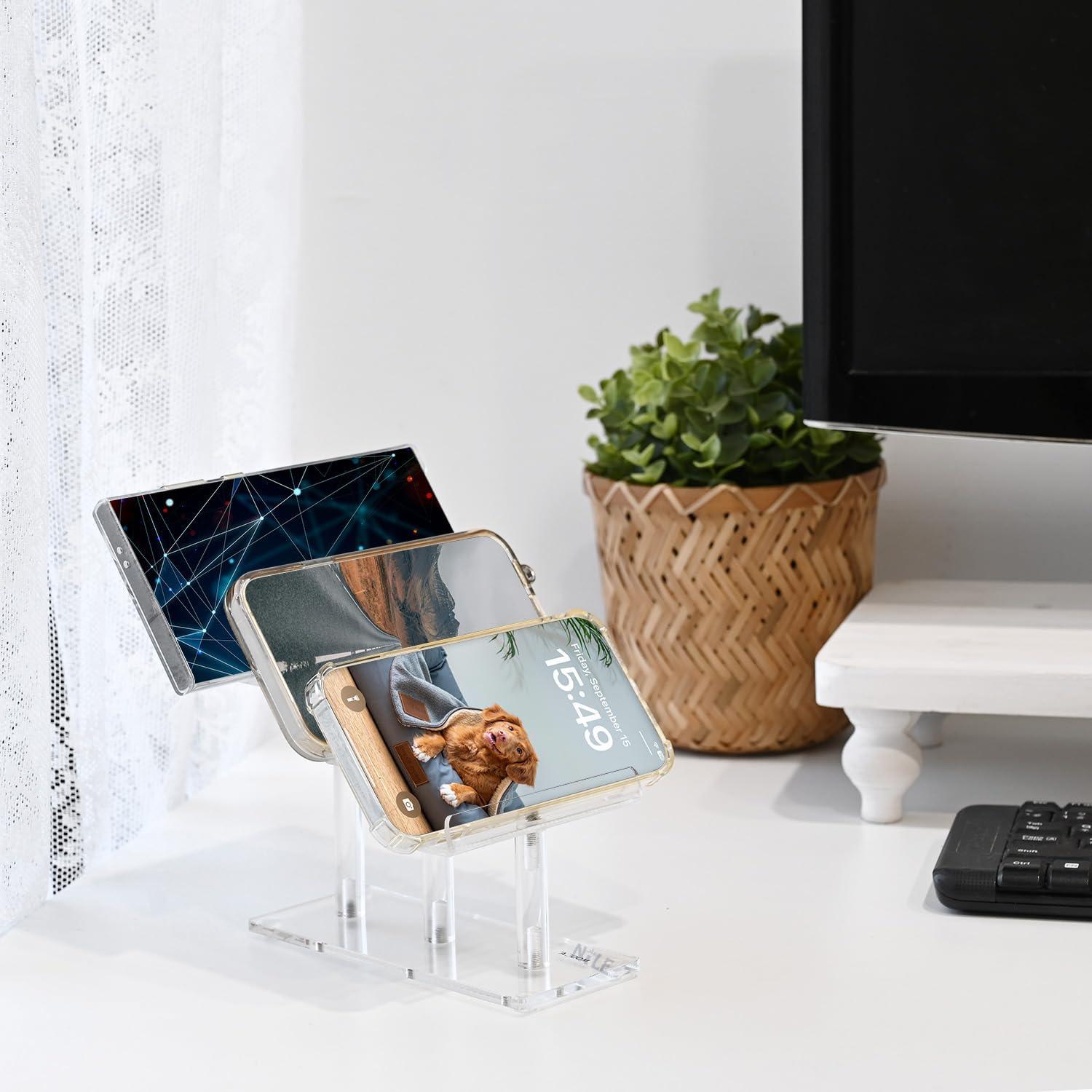 MOOCA Soporte Acrílico para Gafas 3 Piezas Organizador