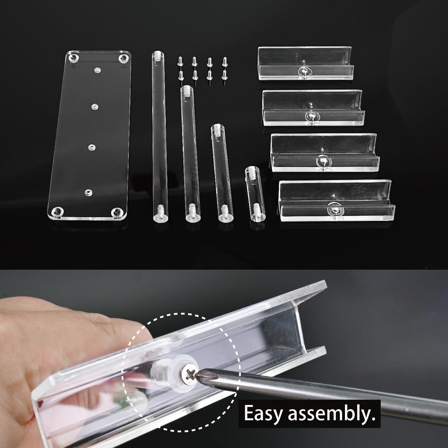 MOOCA Soporte Acrílico para Gafas 4 Niveles 20 cm