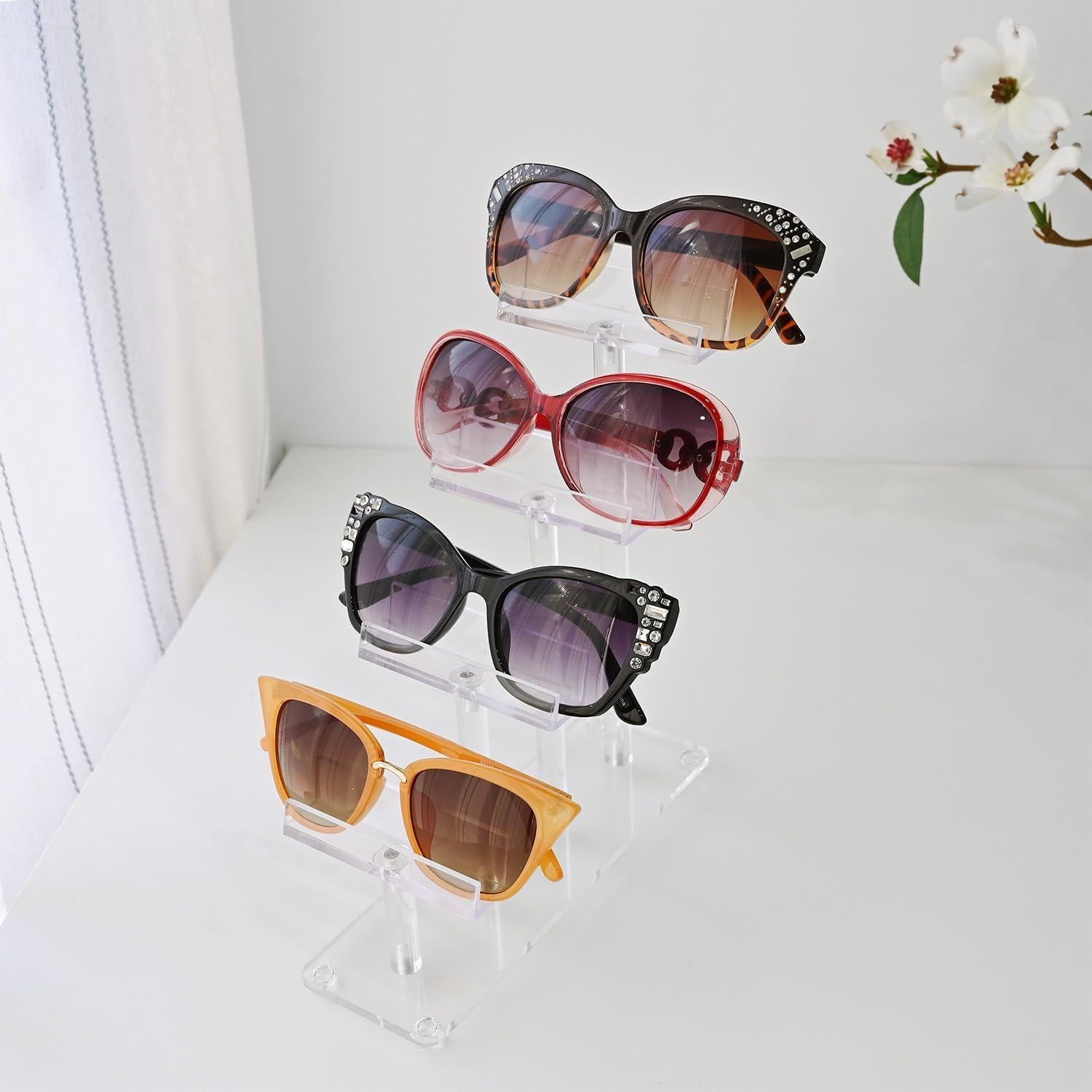 MOOCA Soporte Acrílico para Gafas 4 Niveles 20 cm