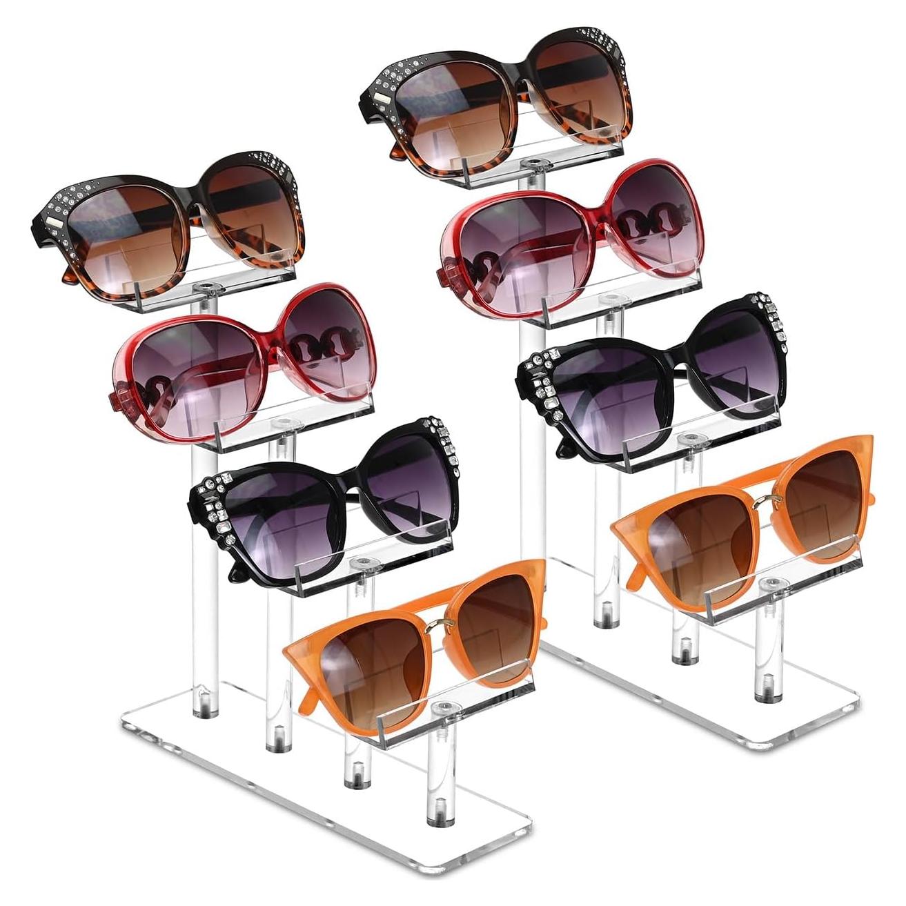 Soporte Acrílico para Gafas MOOCA 4 Niveles 2 Piezas