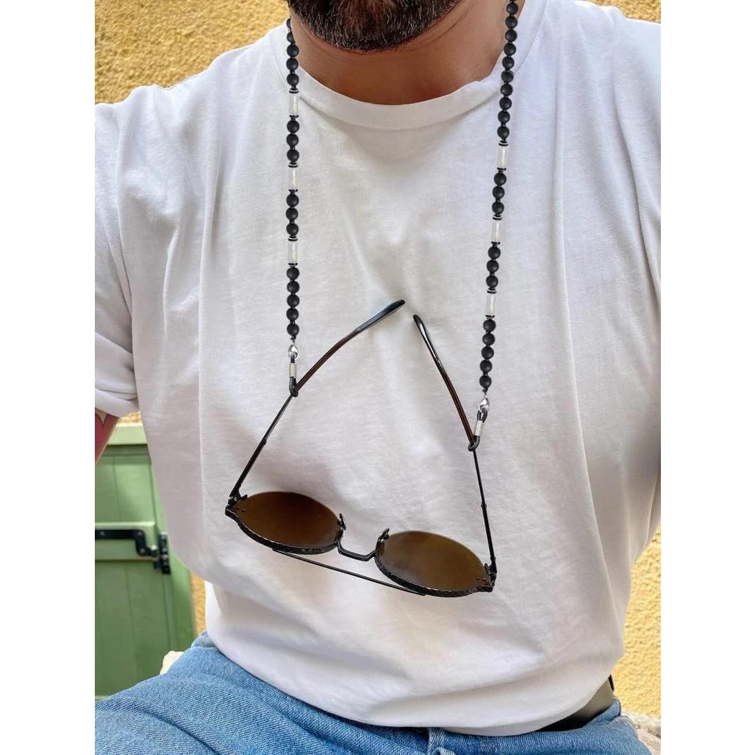 Cadena de Gafas GIOLOYS de Madera Hecha a Mano 69.85 cm