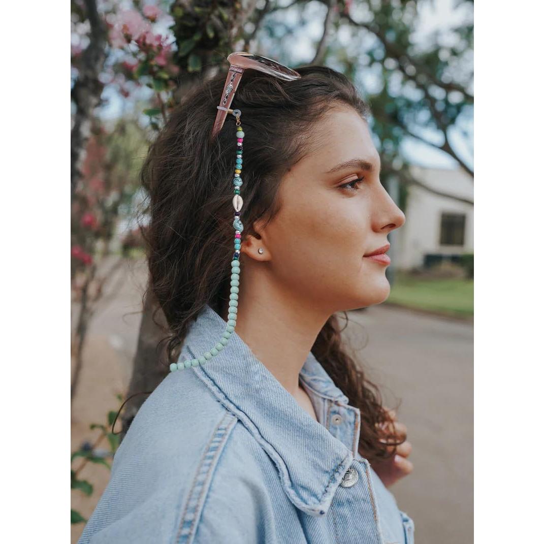 Cadena de Gafas GIOLOYS de Madera Hecha a Mano 69.85 cm