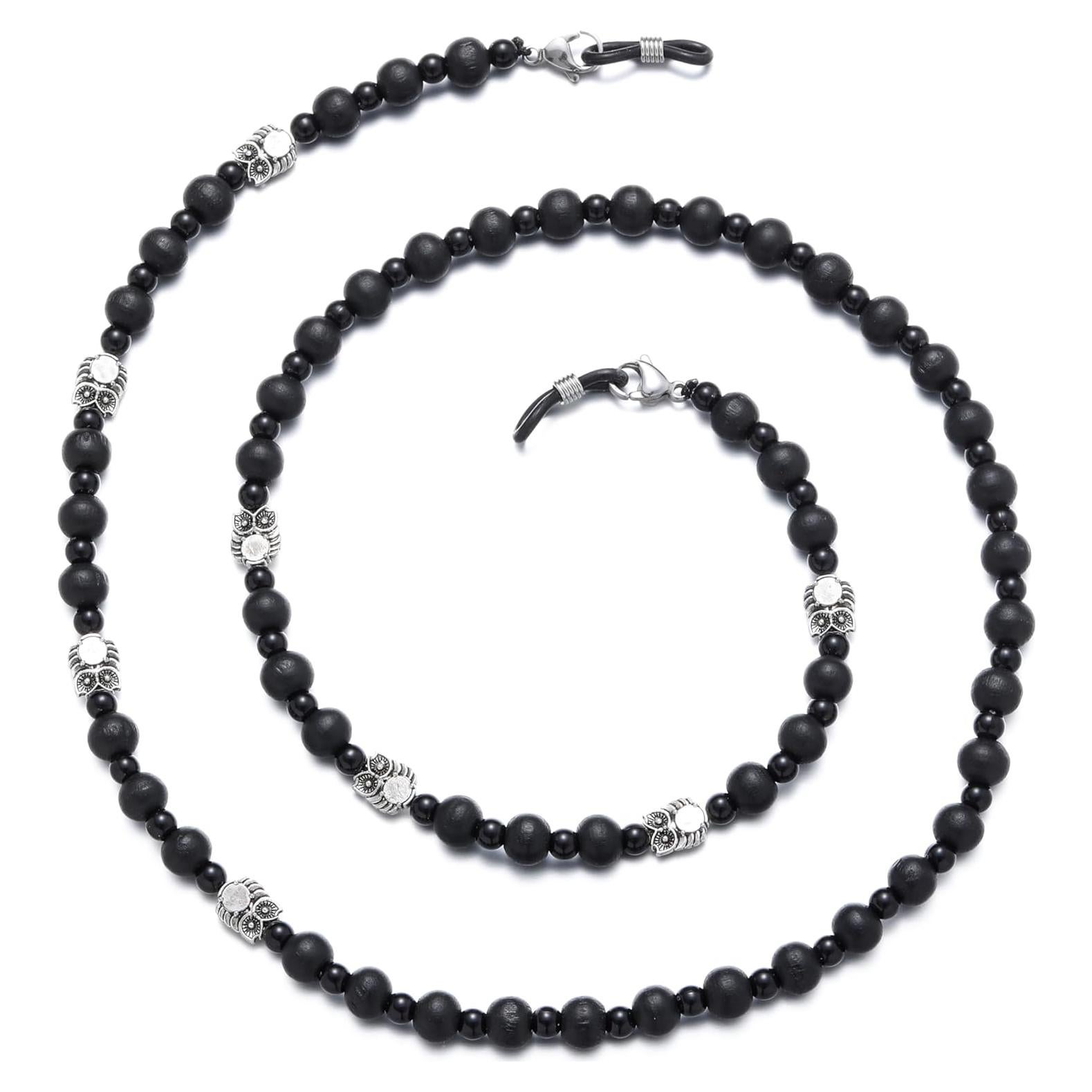 Cadena de Gafas GIOLOYS de Madera Hecha a Mano 69.85 cm