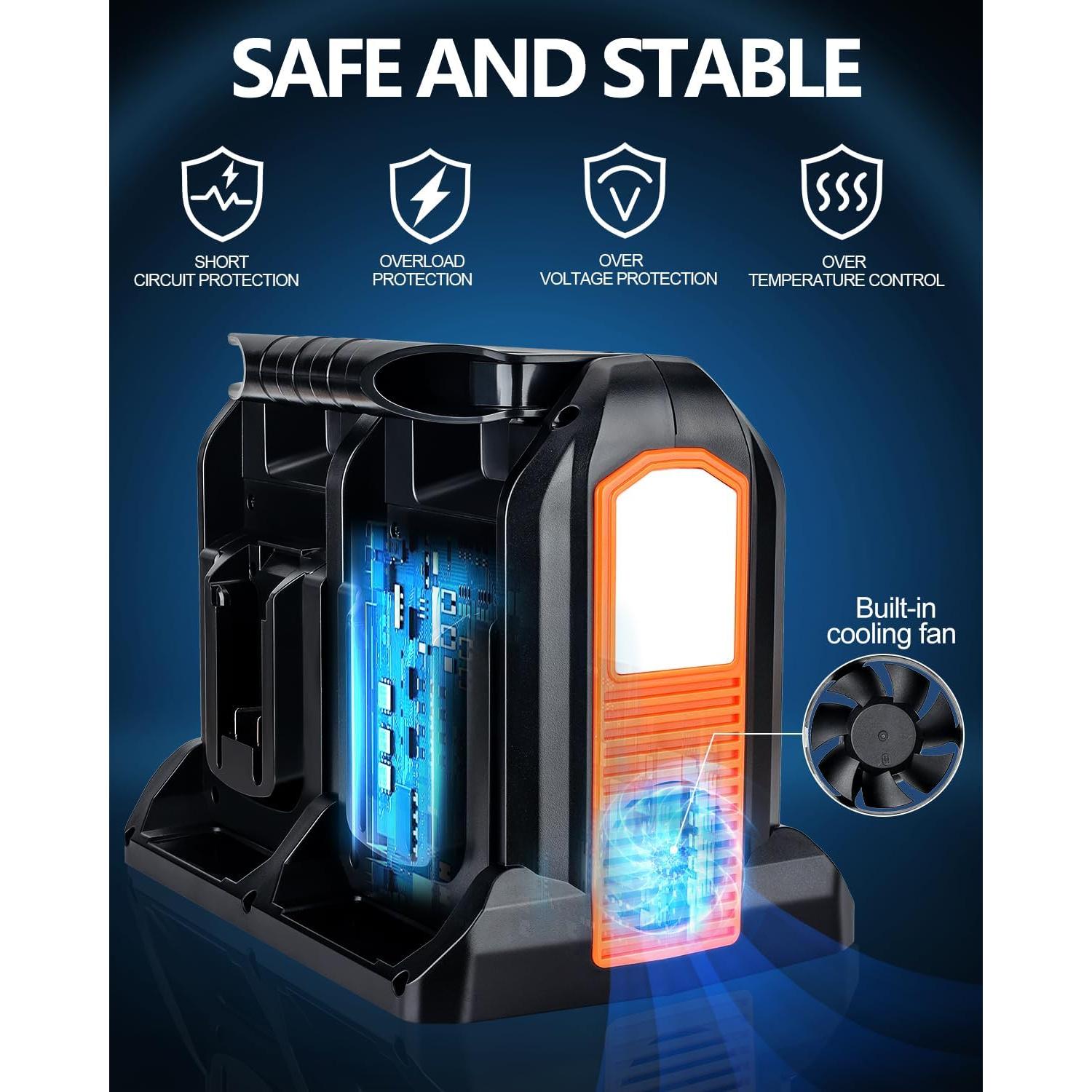 Inversor de Potencia 350W Black+Decker 20V 4 Puertos USB