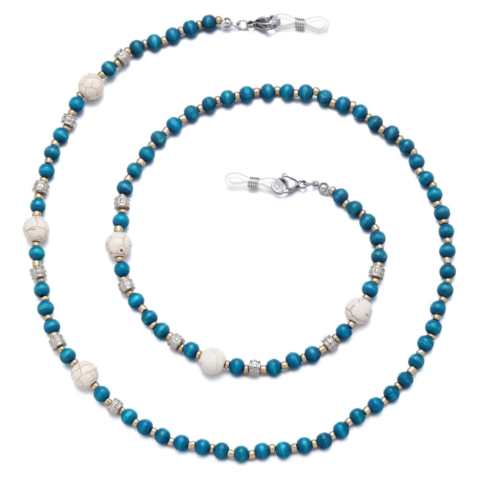 Cadena de Gafas GIOLOYS de Madera Hecha a Mano 69.85 cm