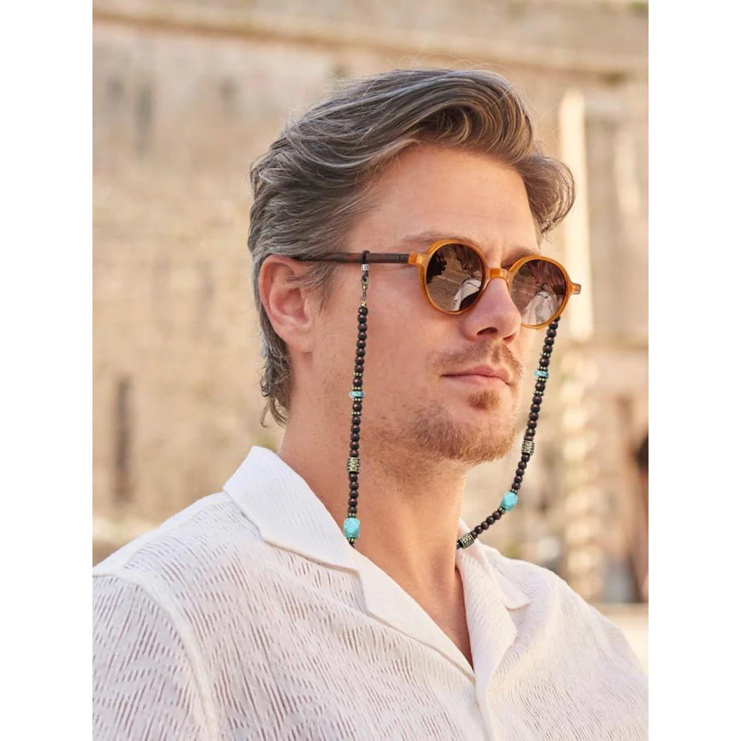 Cadena de Gafas GIOLOYS de Madera Hecha a Mano 69.85 cm