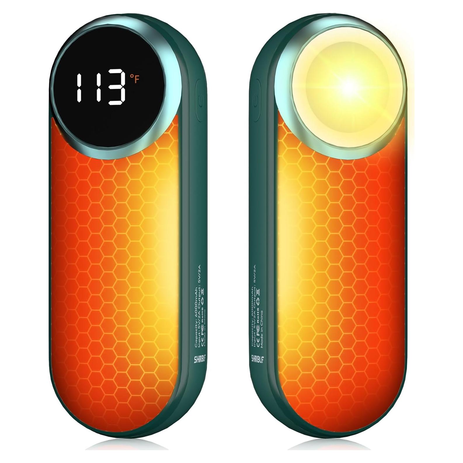 Calentadores de Manos Eléctricos Shirble 12000mAh 2 Paquete