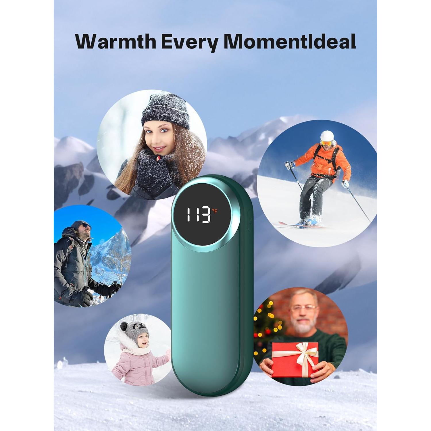 Calentadores de Manos Eléctricos Shirble 12000mAh 2 Paquete