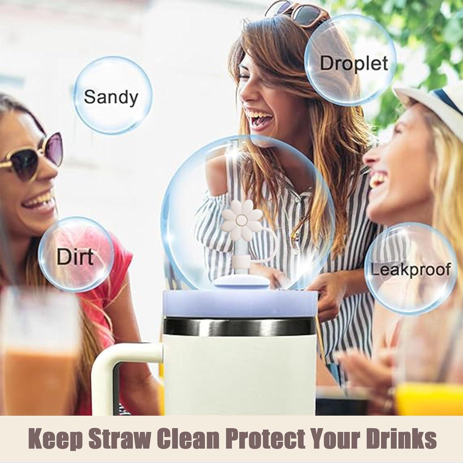 Cubiertas de Pajitas SEMATA para Tazas Stanley 30/40 Oz 4PCS