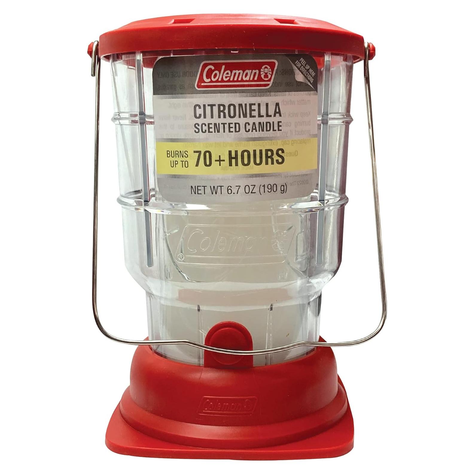 Linterna de Cera de Citronela Coleman 70+ Horas - Rojo