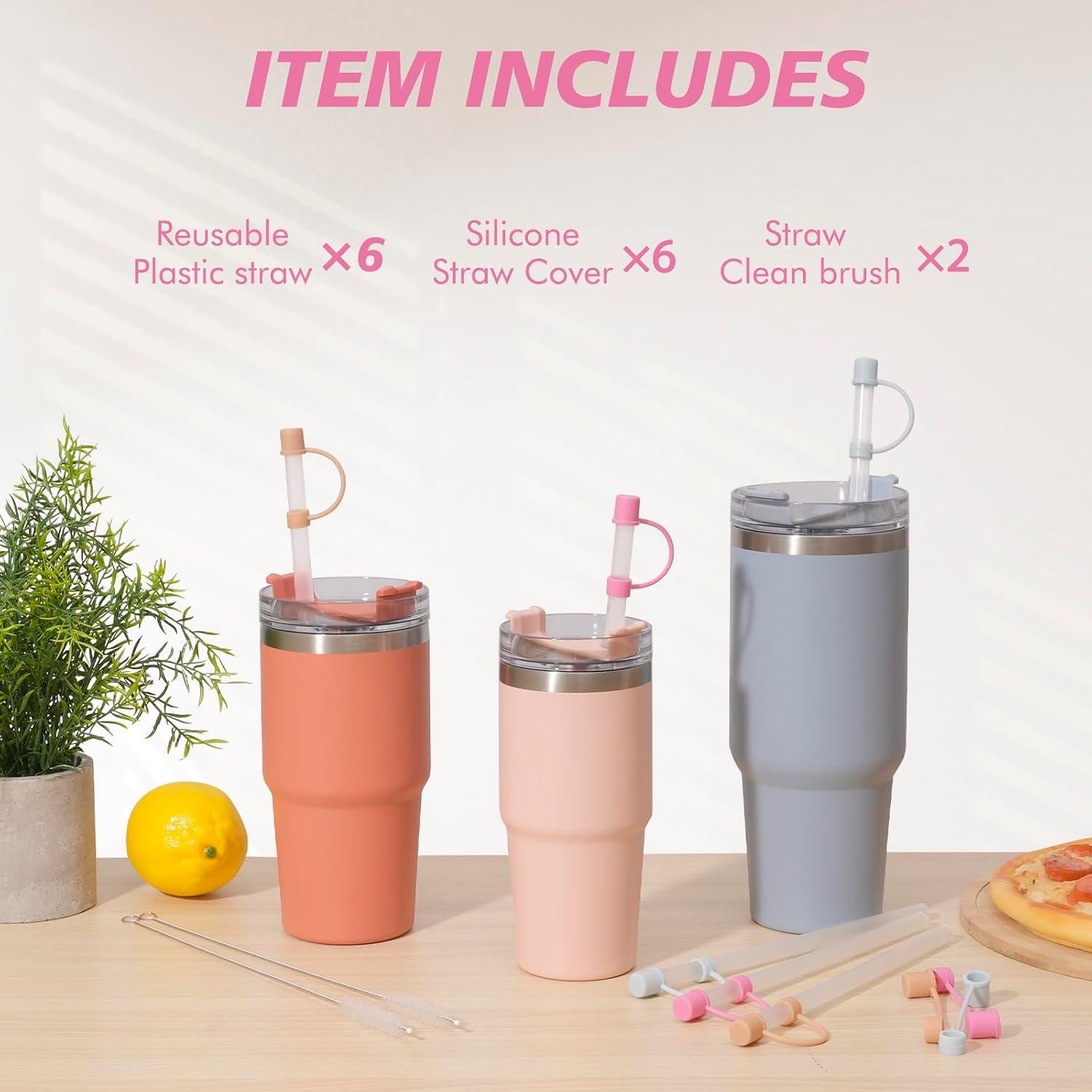 6 Pajitas Reutilizables Jetstop para Taza Stanley 30,48 cm