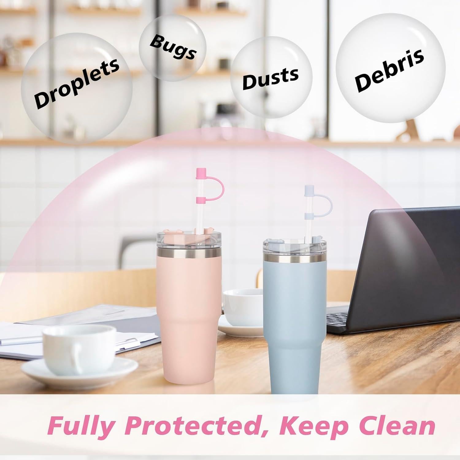 6 Pajitas Reutilizables Jetstop para Taza Stanley 30,48 cm