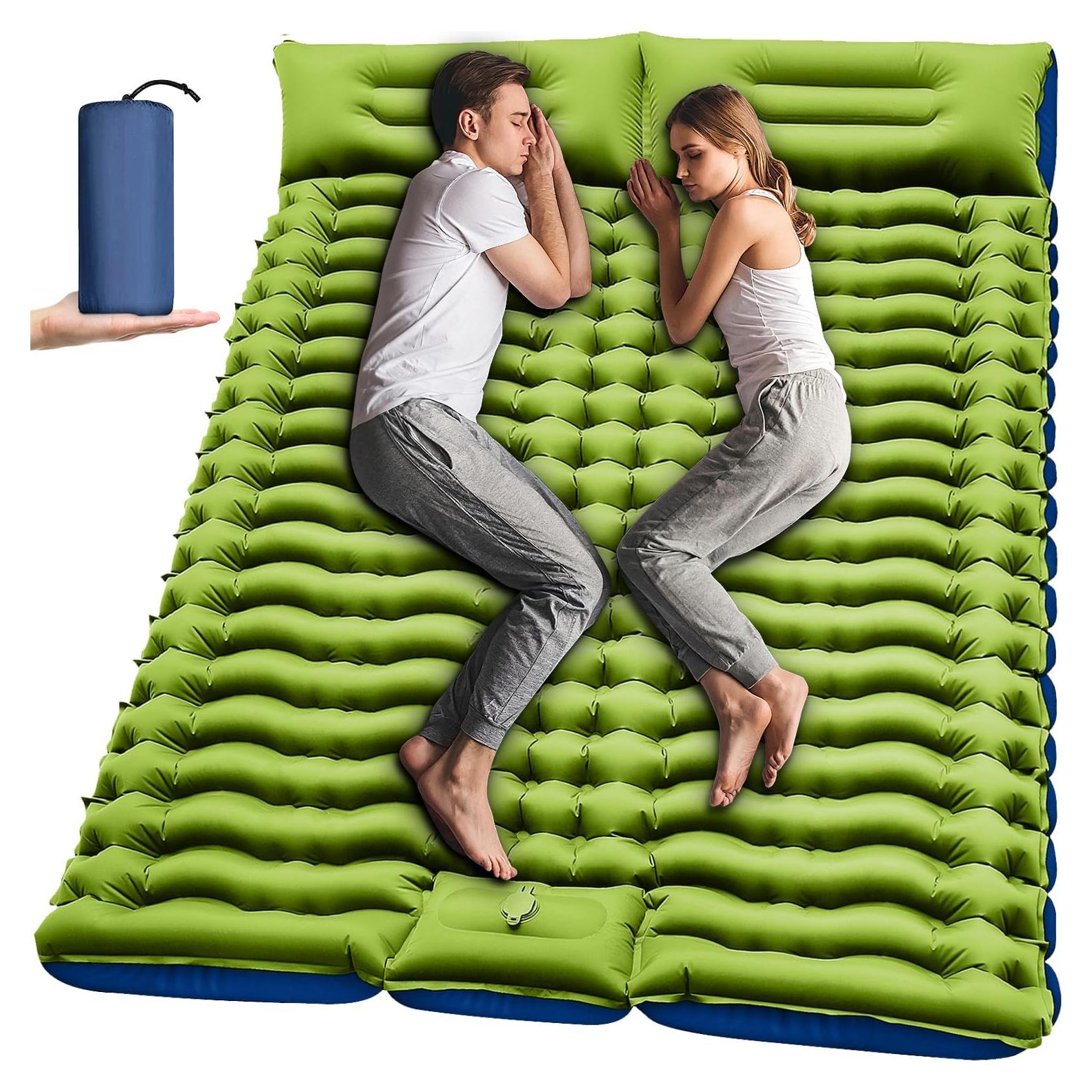 Colchón Inflable Yuzonc 4" Doble Autoinflable para Camping