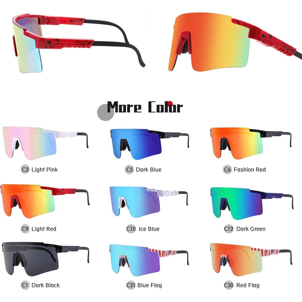 Gafas de sol deportivas NICBOOY UV400 para ciclismo y más