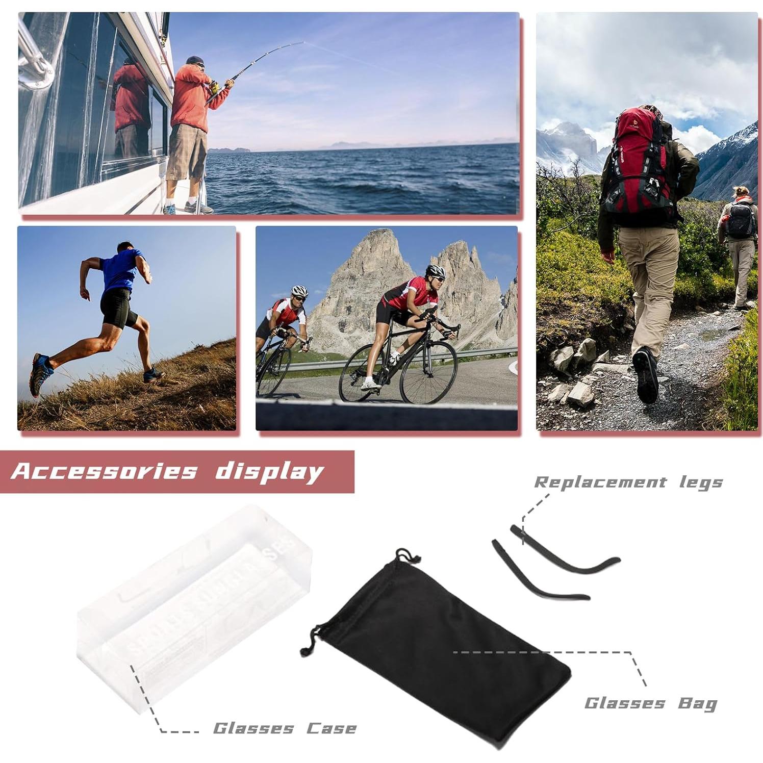 Gafas de sol NICBOOY deportivas UV400 para ciclismo y más