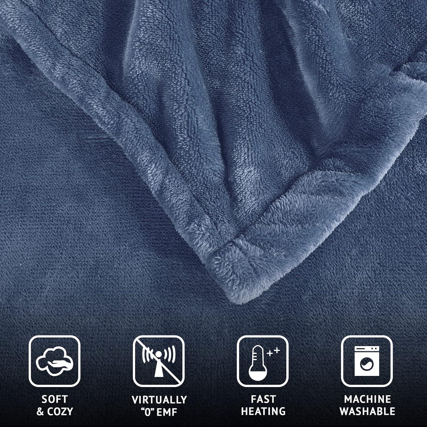 Manta Eléctrica Beautyrest Reina Microfibra Calentada