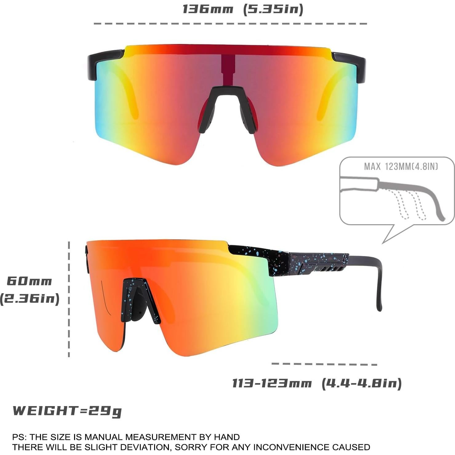 Gafas de sol NICBOOY deportivas UV400 para ciclismo