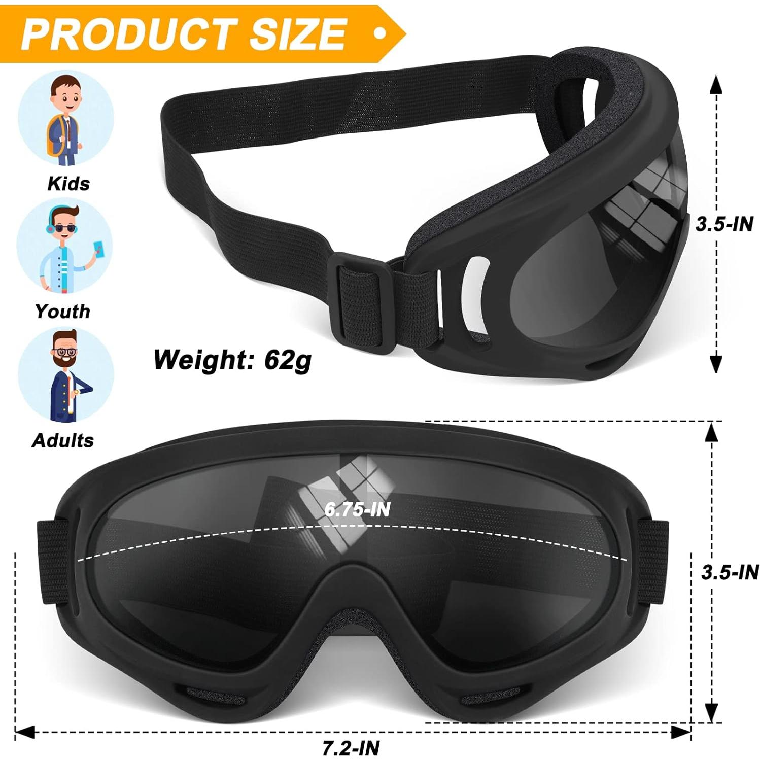 Gafas de Motocicleta OXG 2 Pares Ajustables UV y Polvo