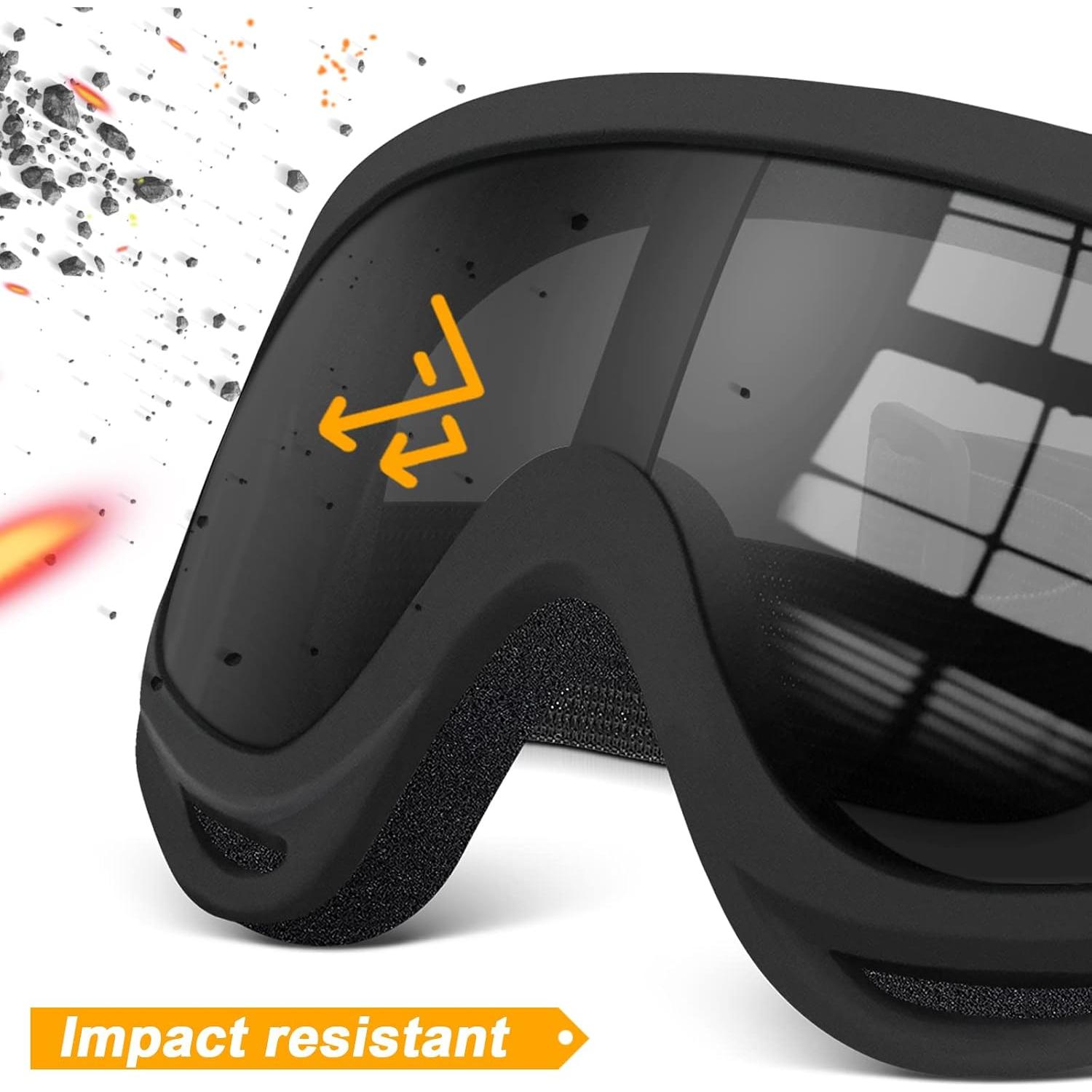 Gafas de Motocicleta OXG 2 Pares Ajustables UV y Polvo